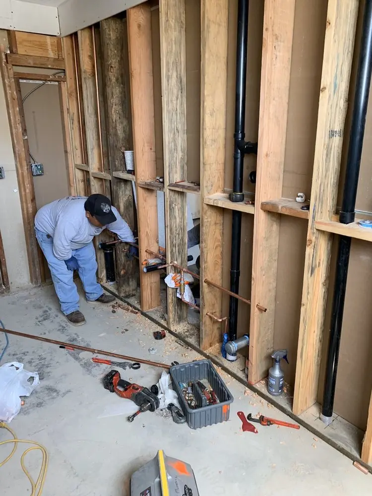 Commercial rough-in plumbing for Water Heater Replacement in Witches Woods